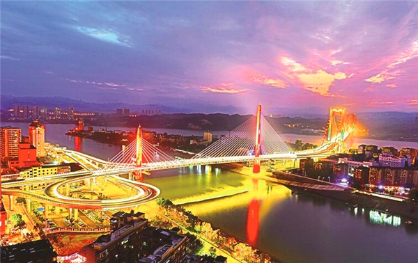 宜昌長江夜游風景