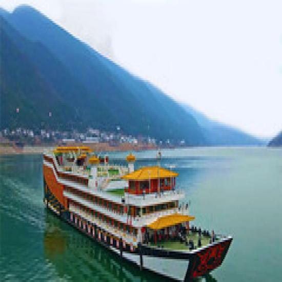 【[皇家花苑號游船]重慶到宜昌三峽單程四日游_原三國號旅游船